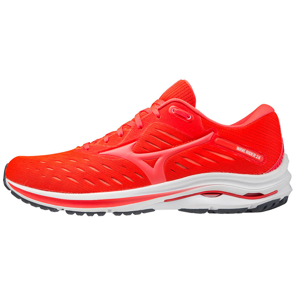 Mizuno Wave Rider 24 Férfi Futócipő Piros/Korall YOP014528